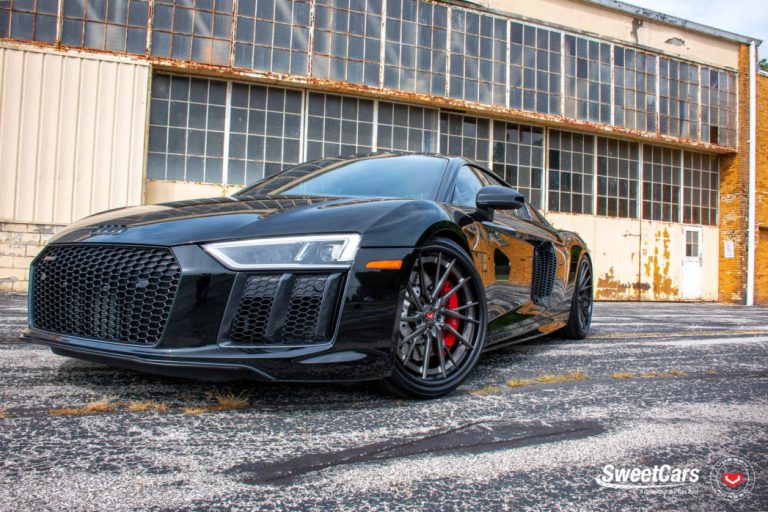 Siêu xe Audi R8 độ mâm Vossen Forged M-X4T 3 mảnh chính hãng